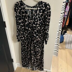 Gap puff sleeve midi dress